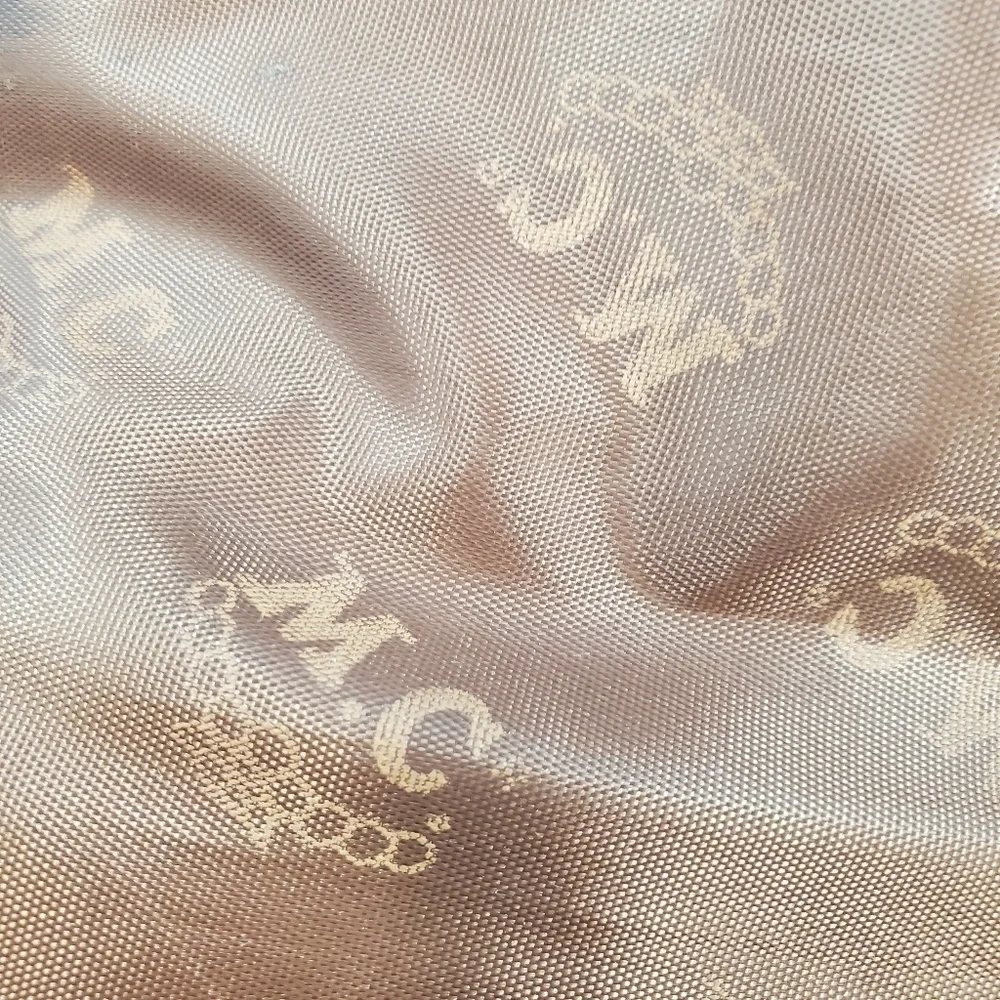 MC brown leather scrollwork embossed shoulder bag - Picture 2 of 16